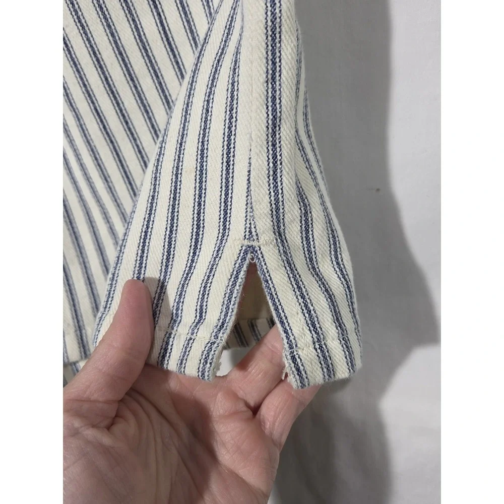 Y2K Express Jeans Hickory Striped‎ Womens Shorts 9/10 Waist Sz 29